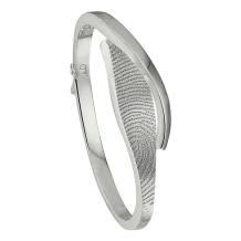 Sierlijke zilveren armband met vingerafdruk