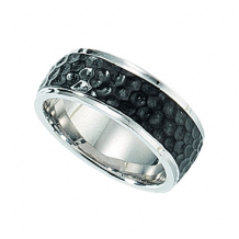 Stoere edelstalen ring Leo Marco