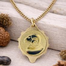 Talisman SOS hanger met Sterrenbeeld Boogschutter verguld RVS