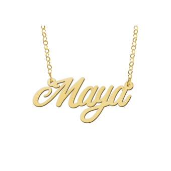 Gouden naamketting Maya Names4ever