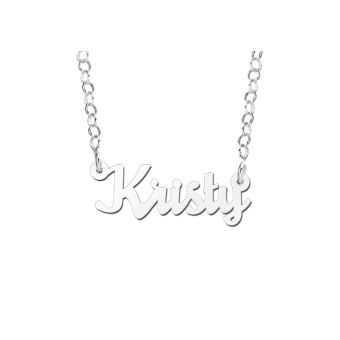 Zilveren naamketting Kristy Names4ever