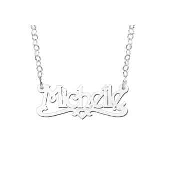 Zilveren naamketting Michelle Names4ever