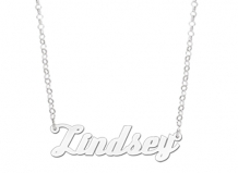 Zilveren naamketting Lindsey Names4ever