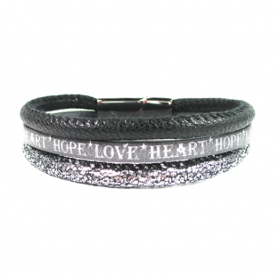 B&L armband met 3 banden en Buddha