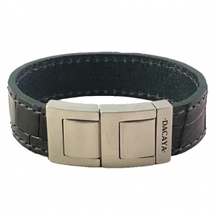Dacaya armband Maxtor Croco Grey
