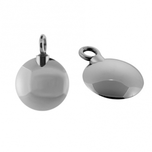 Ashanger rond groot zilver