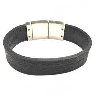 Dacaya armband rough side zwart