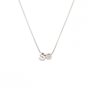 Gouden letter ketting