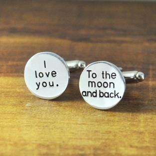 Manchetknopen met tekst