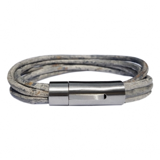 Taboo armband Barry vintage grey