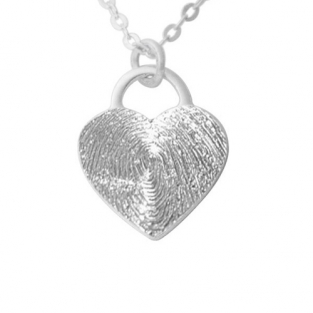 Hart hanger met vingerafdruk