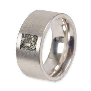 RVS ring met open askamer