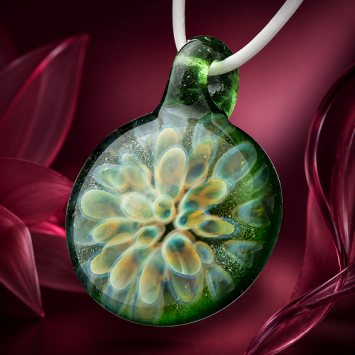 Dahlia hanger glas green