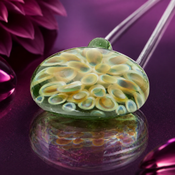 Dahlia hanger glas green
