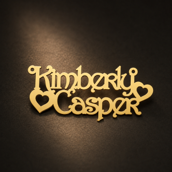 Dubbele naamketting goud Names4ever Kimberly-Casper