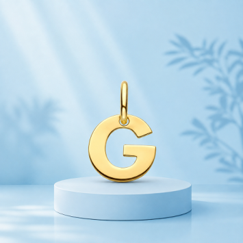 Geelgouden hanger letter