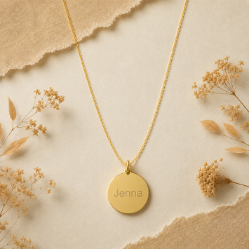 Gouden Dahlia hanger
