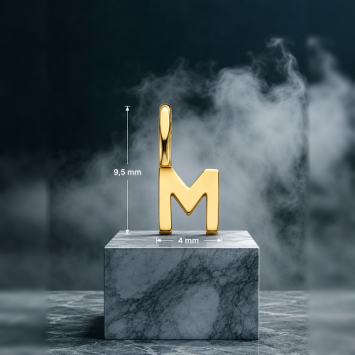 Gouden hanger letter