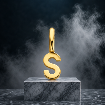 Gouden hanger letter