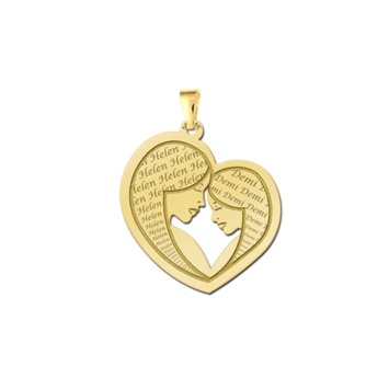 Gouden hanger moeder en dochter Names4ever
