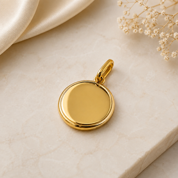 Hanger rond 22,5mm goudkleurig