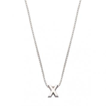 Letter ketting witgoud