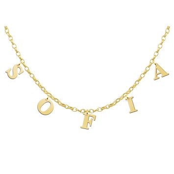 Gouden naamketting Sofia