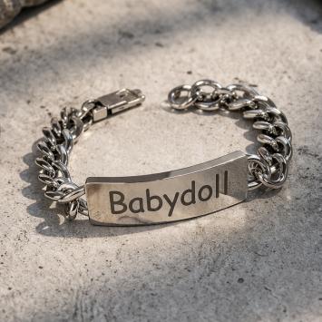 Plaatarmband RVS sfeerbeeld