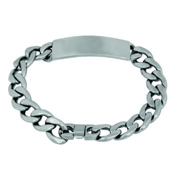 Plaatarmband RVS buitenzijde