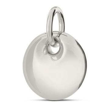 Ronde ashanger witgoud 28mm