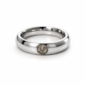 Bolle asring met ronde askamer - glanzende afwerking