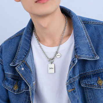 Schakelketting met rechthoekige hanger