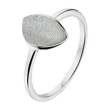Zilveren vingerafdruk ring 11,5mm