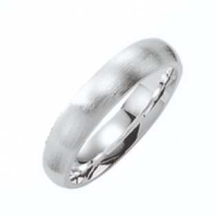 Matte zilveren ring