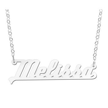 Zilveren naamketting Melissa Names4ever